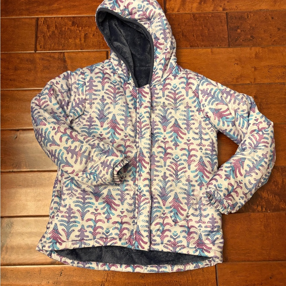 Columbia girls reversible puffer jacket